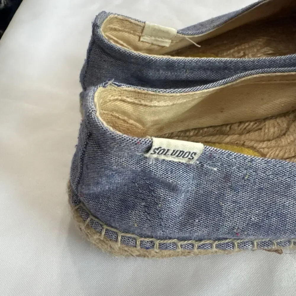 Soludos x Mary Matson Sunshine Double Platform Espadrilles Women's 6.5 EUC